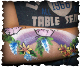 painting butterfly